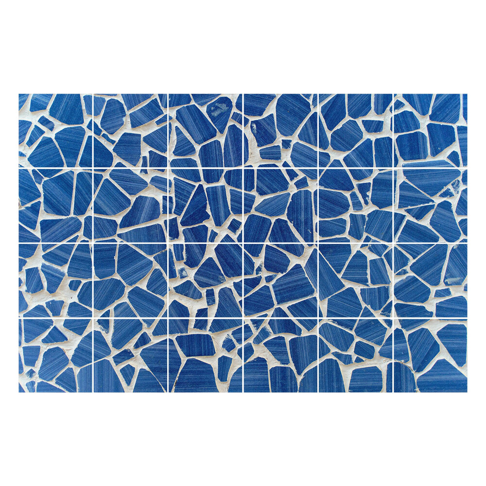 Konyha csempe matrica Szabálytalan kövekből álló mozaik