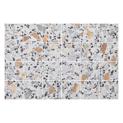 Fali csempe matrica Zúzott kövek egy mozaikban