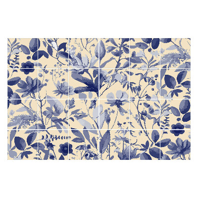 Fali csempe matrica Virágos növényi motívum