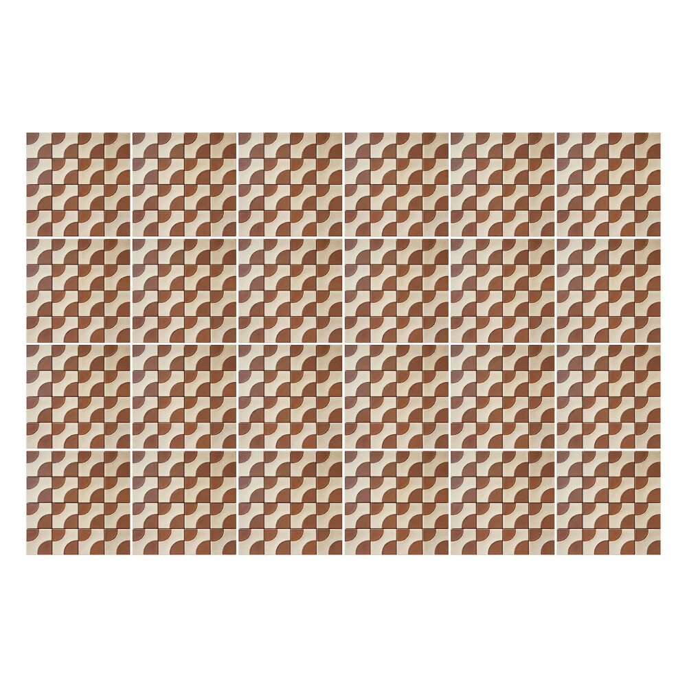 Konyha csempe matrica Geometriai elrendezésű hullámok