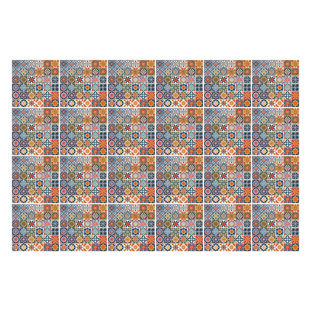 Csempe dekor matrica Színes mozaik csempe