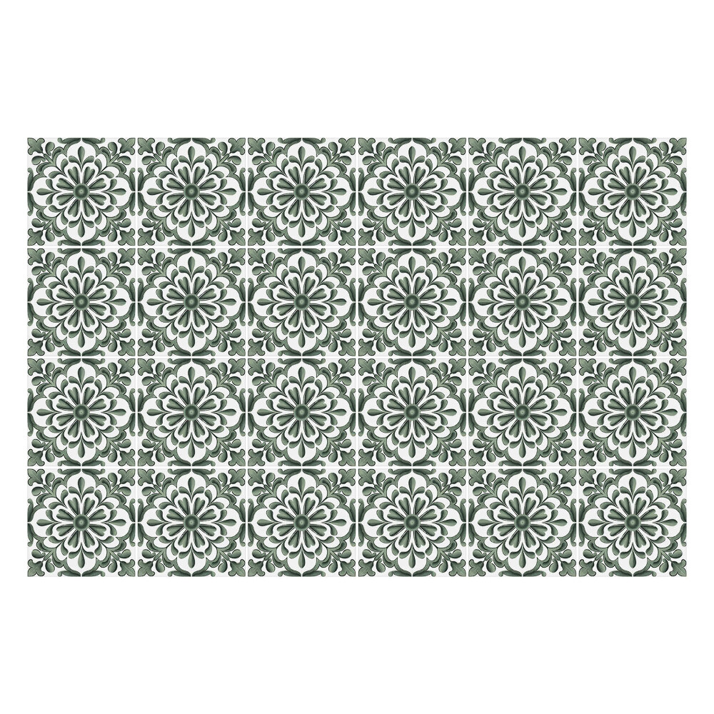 Fali csempe matrica Virágdíszek