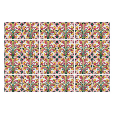 Konyha csempe matrica Virágmotívumok a kompozícióban