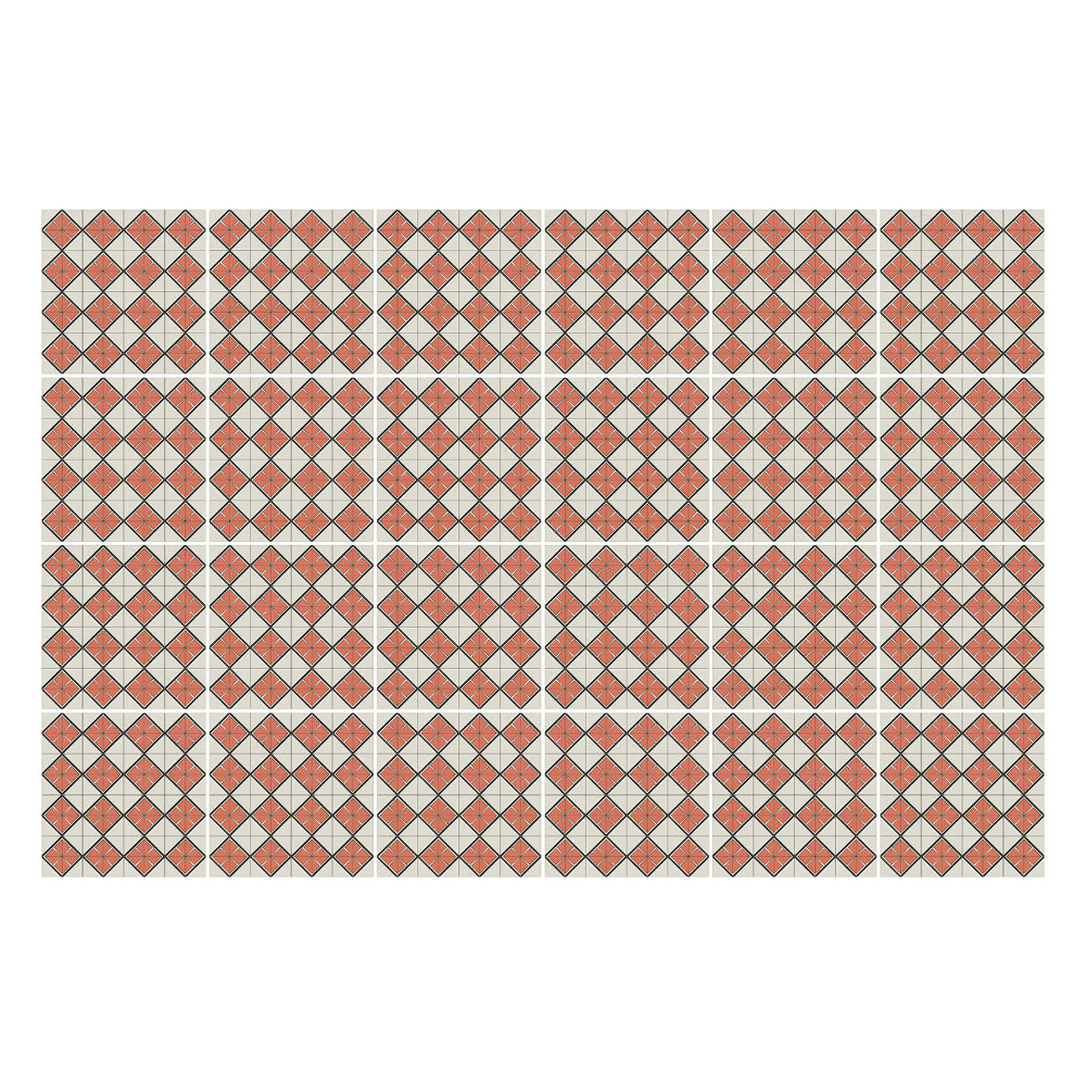 Fali csempe matrica Térbeli rombuszok és négyzetek