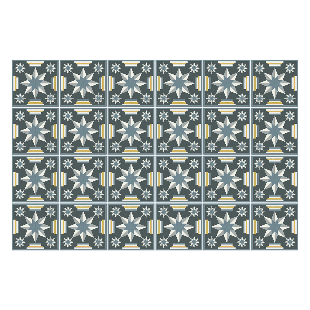 Csempe dekor matrica Geometriai csillagok és vonalak
