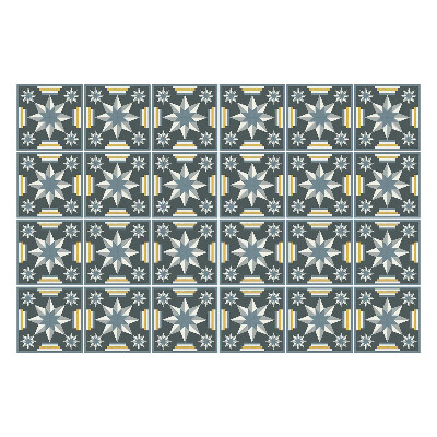 Csempe dekor matrica Geometriai csillagok és vonalak