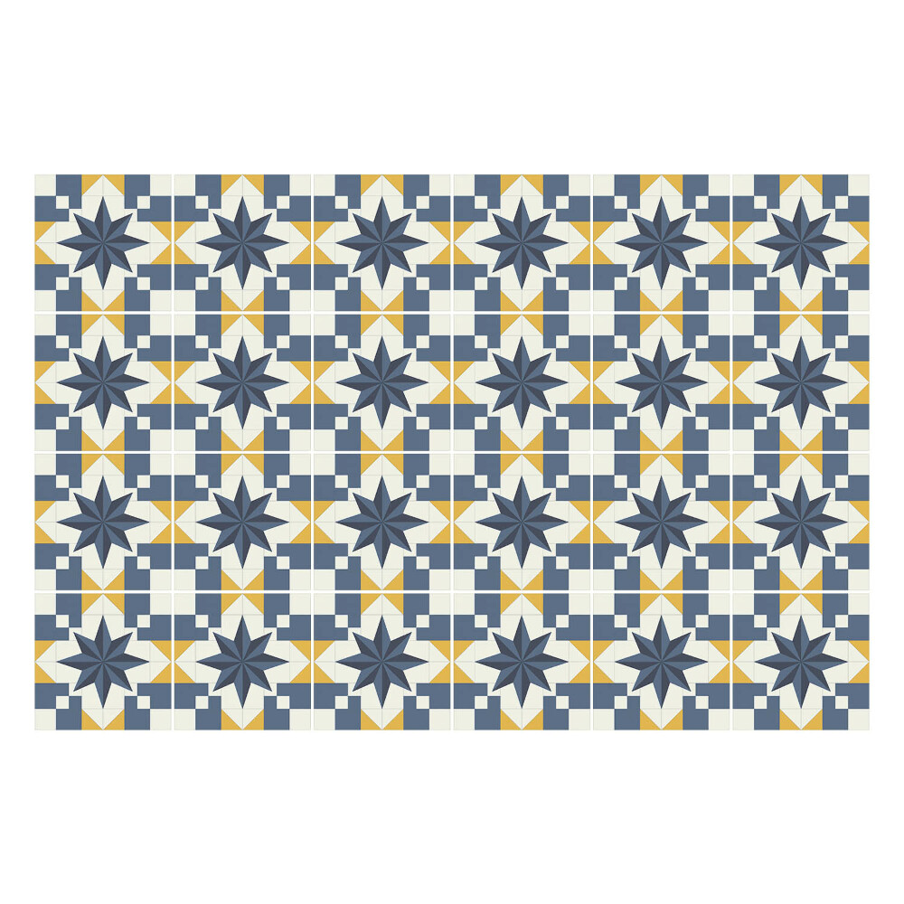 Konyha csempe matrica Geometria csillagokkal