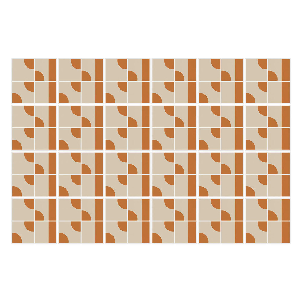 Fali csempe matrica Geometriai alakzatok rácsban