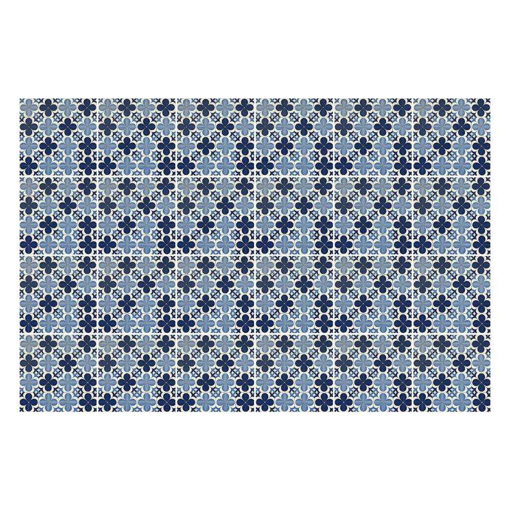 Konyha csempe matrica Virágmotívumok hálóban