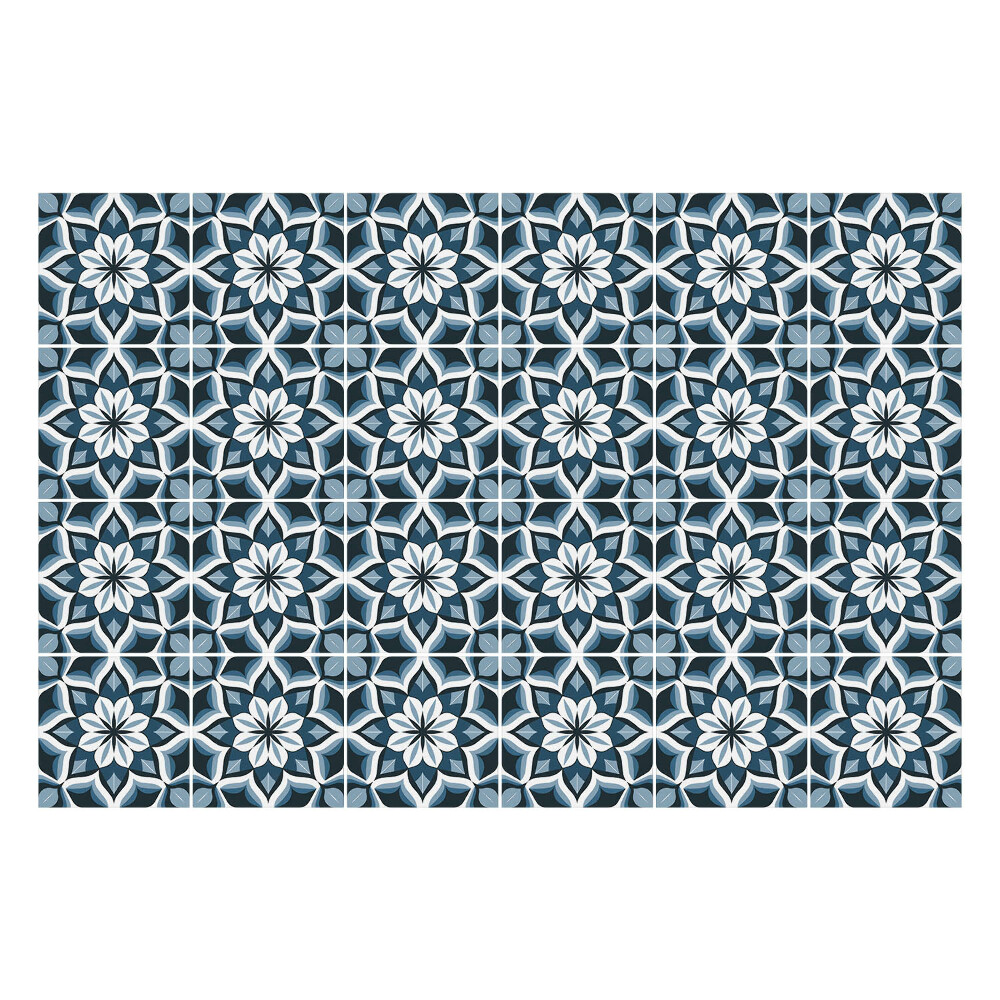 Csempe dekor matrica Virágmotívum hálóban