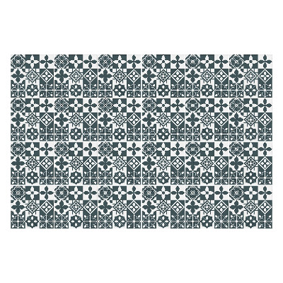 Konyha csempe matrica Geometrikus virágmotívumok