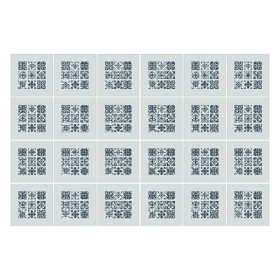 Csempe dekor matrica Virágmotívumok hálóban