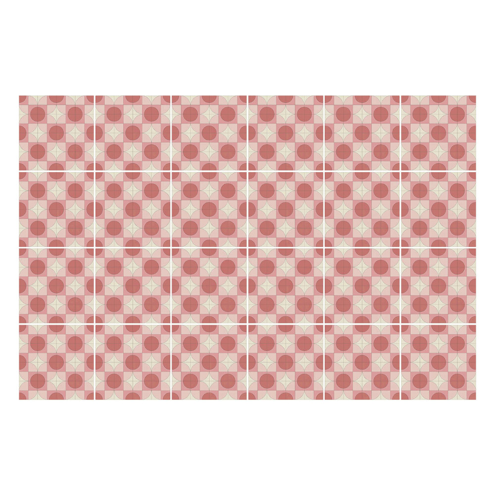 Fali csempe matrica Geometriai alakzatok rácsban