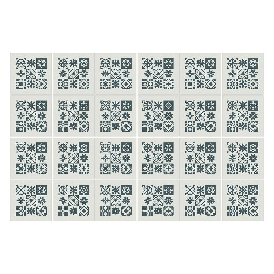 Csempe dekor matrica Geometrikus virágok és formák