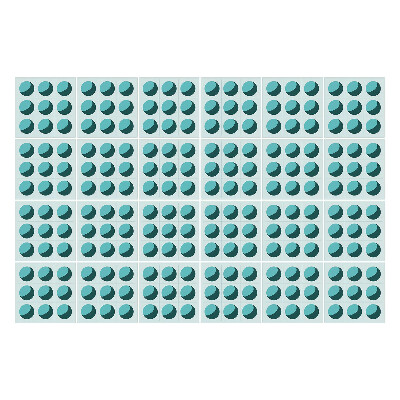 Csempe dekor matrica Szimmetrikus ellipszisek egy rácsban