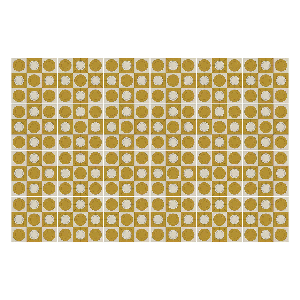 Fali csempe matrica Körök geometriája egy rácsban