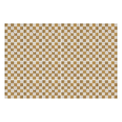 Csempe dekor matrica Sakktábla virágmotívummal