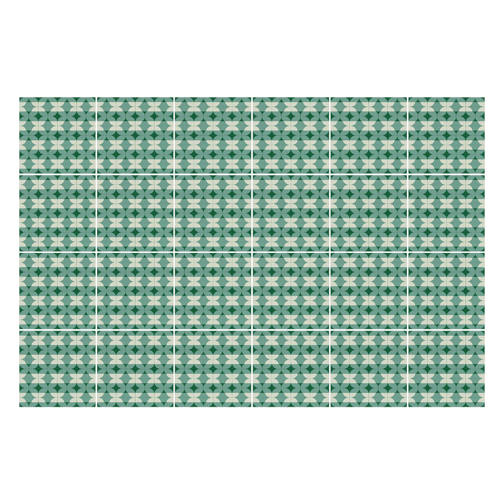 Csempe dekor matrica Geometriai alakzatok egy sorban