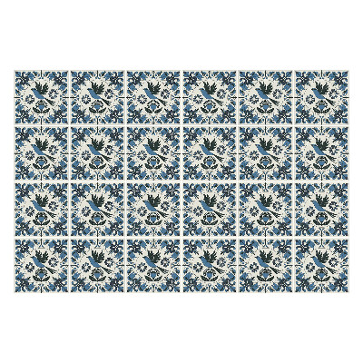 Konyha csempe matrica Virágdíszek az elrendezésben