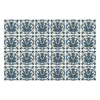 Fali csempe matrica Virágmotívumok keretekben