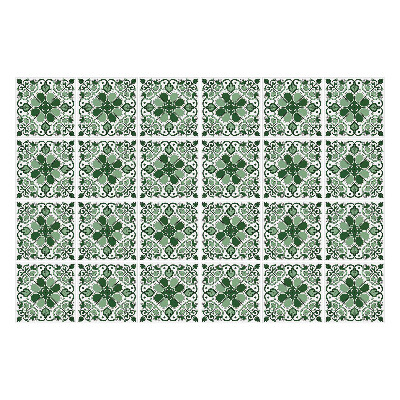 Csempe dekor matrica Növényi motívum körökkel