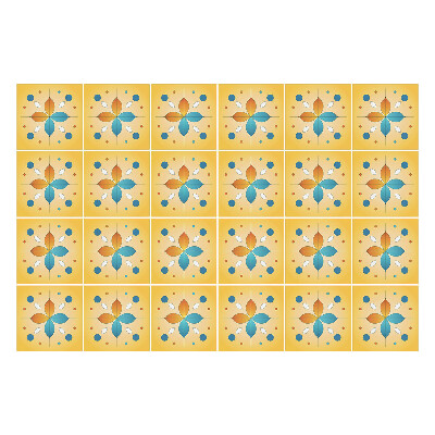 Csempe dekor matrica Virágmotívumok hálóban