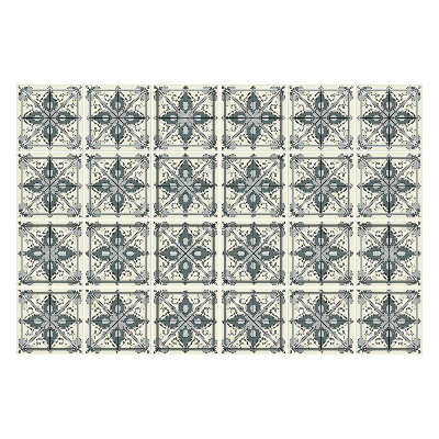 Fali csempe matrica Virágdíszek hálóban