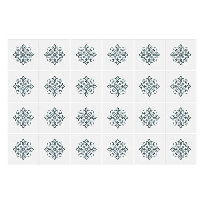 Csempe dekor matrica Virágmotívum hálóban