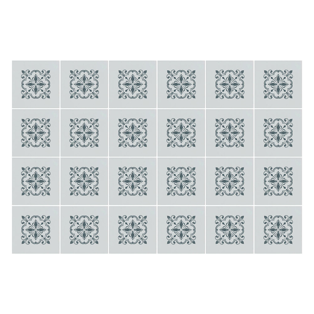 Fali csempe matrica Virágdíszek hálóban