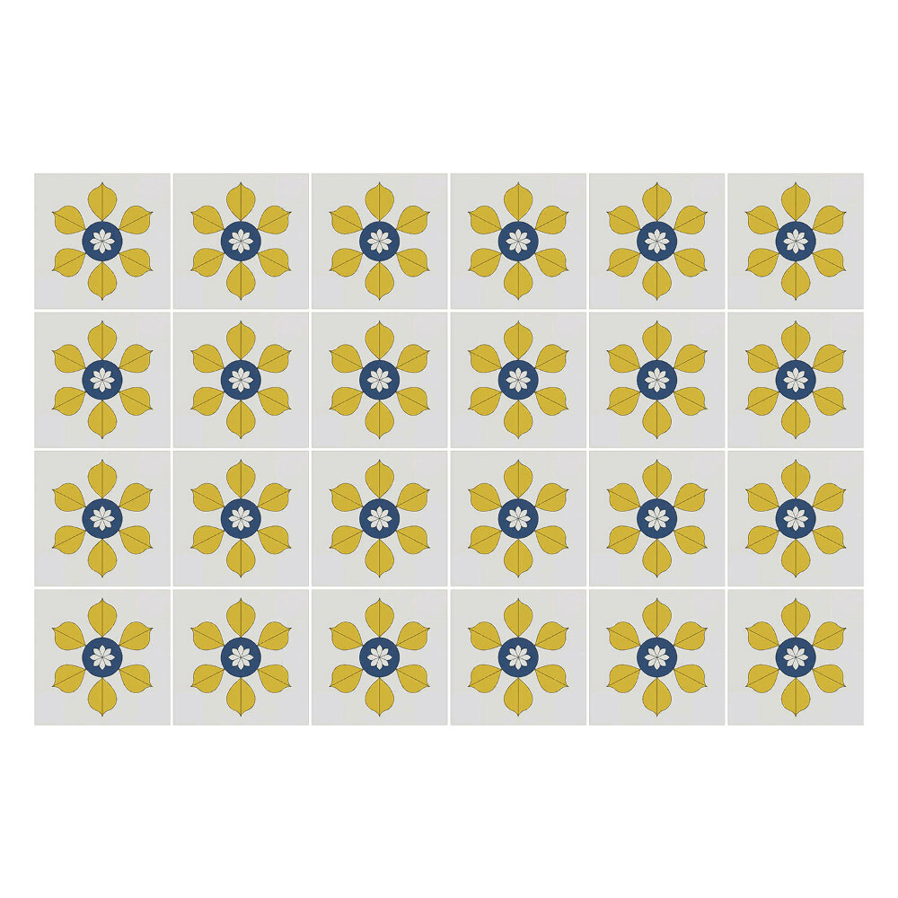 Csempe dekor matrica Virágmotívumok a kompozícióban