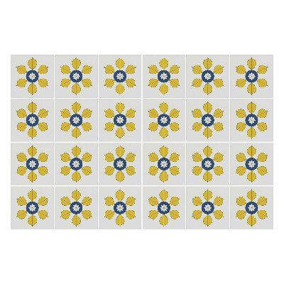 Csempe dekor matrica Virágmotívumok a kompozícióban