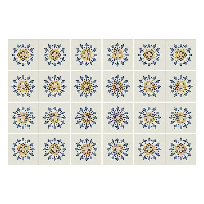 Konyha csempe matrica Virágmotívumok