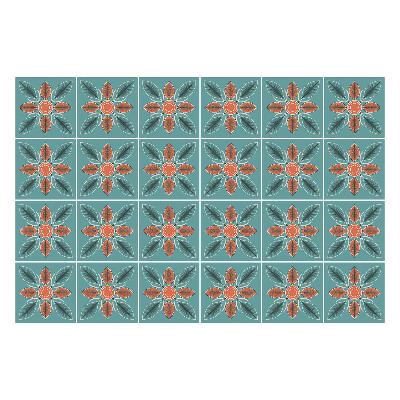 Csempe dekor matrica Virágmotívumok