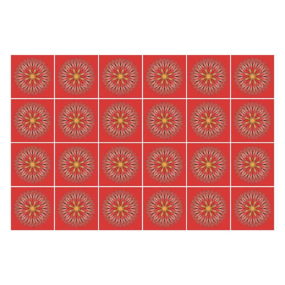 Konyha csempe matrica Virágminták