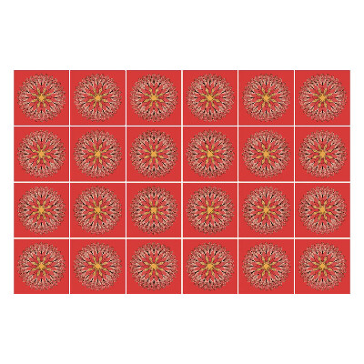 Konyha csempe matrica Virágminták