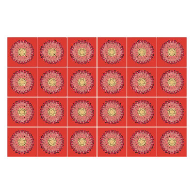 Csempe dekor matrica Virágminta