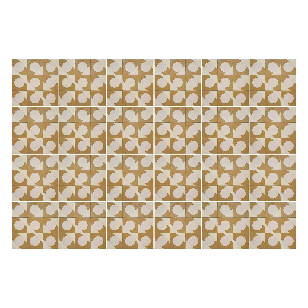 Csempe dekor matrica Geometriai körök és négyzetek