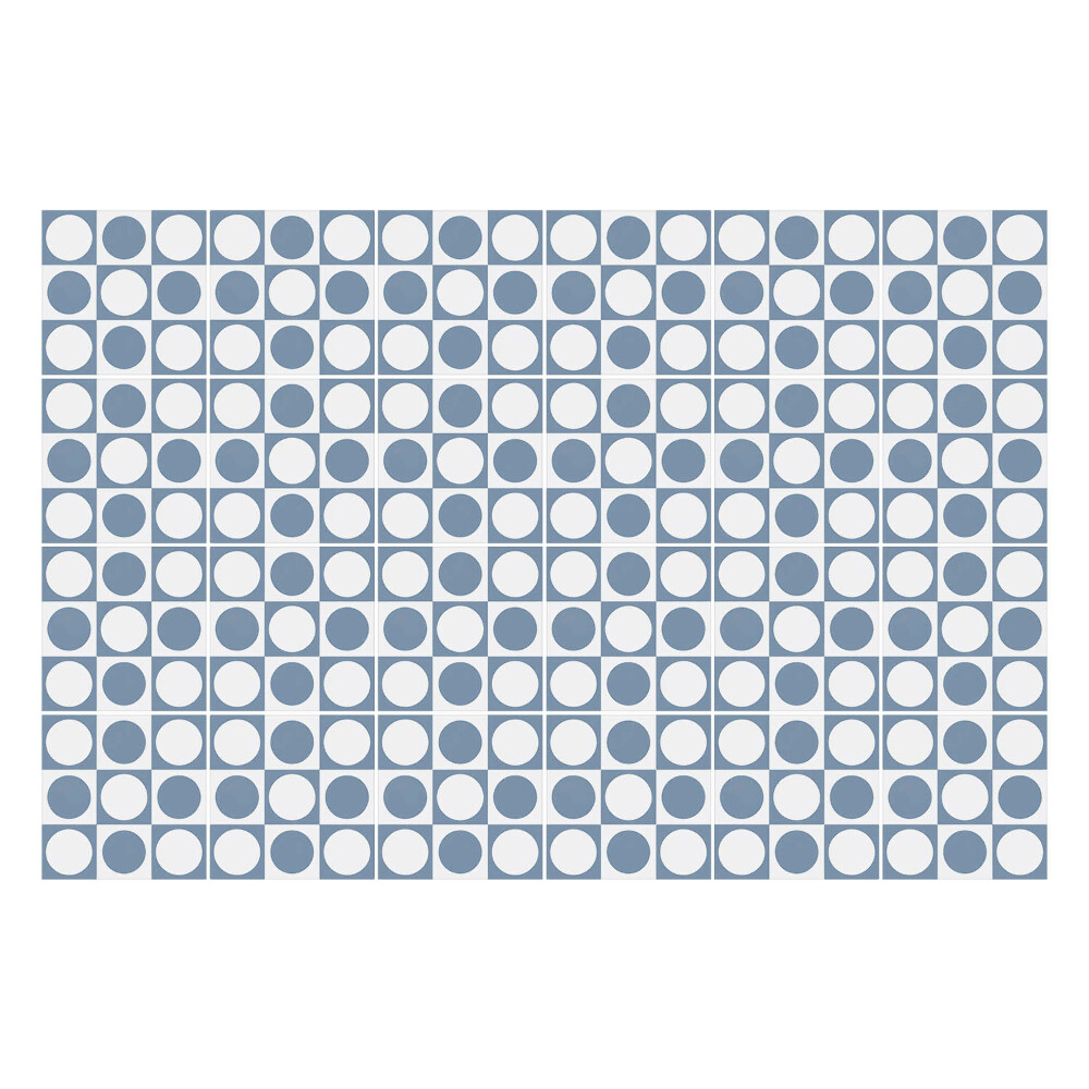 Konyha csempe matrica Kockás körök