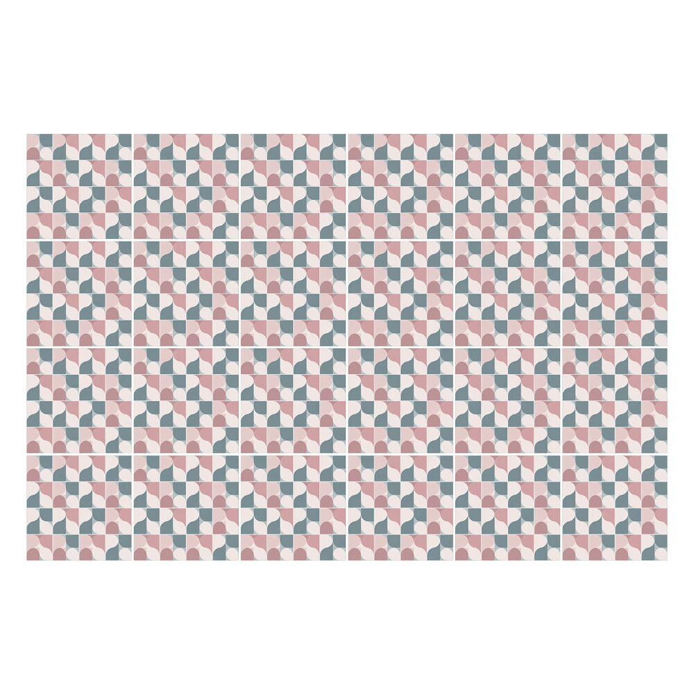 Fali csempe matrica Geometria hullámokkal