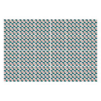 Konyha csempe matrica Geometriai négyzetek