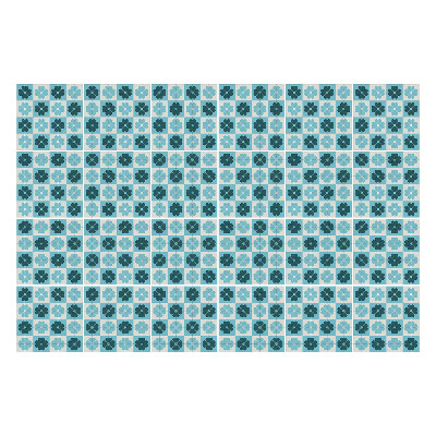 Fali csempe matrica Apró virágok mozaikja