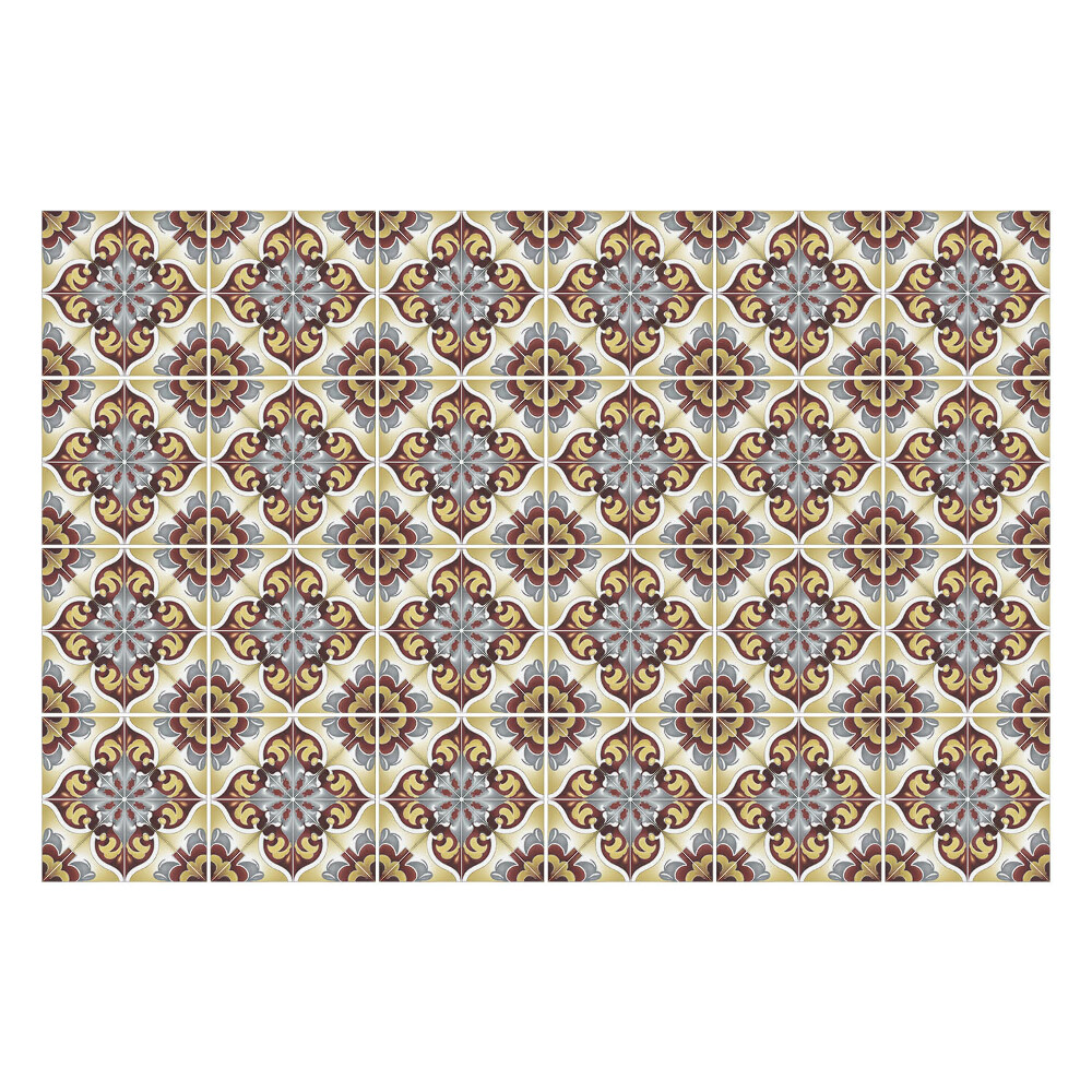 Csempe dekor matrica Virágmotívum díszekkel