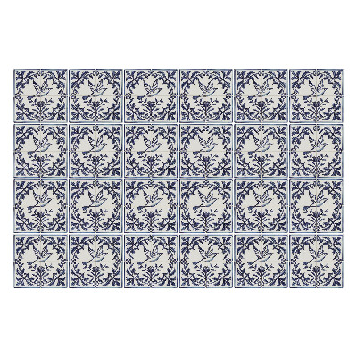 Fali csempe matrica Madarak a növényzet között