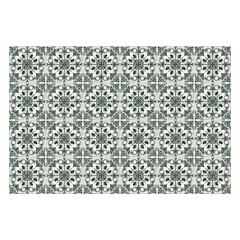 Konyha csempe matrica Virágminta