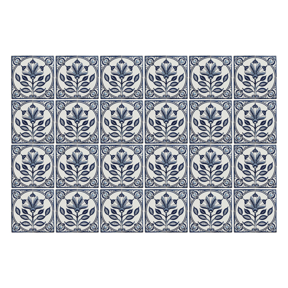 Csempe dekor matrica Virágcsempék