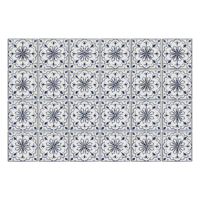 Konyha csempe matrica Virágmotívumok