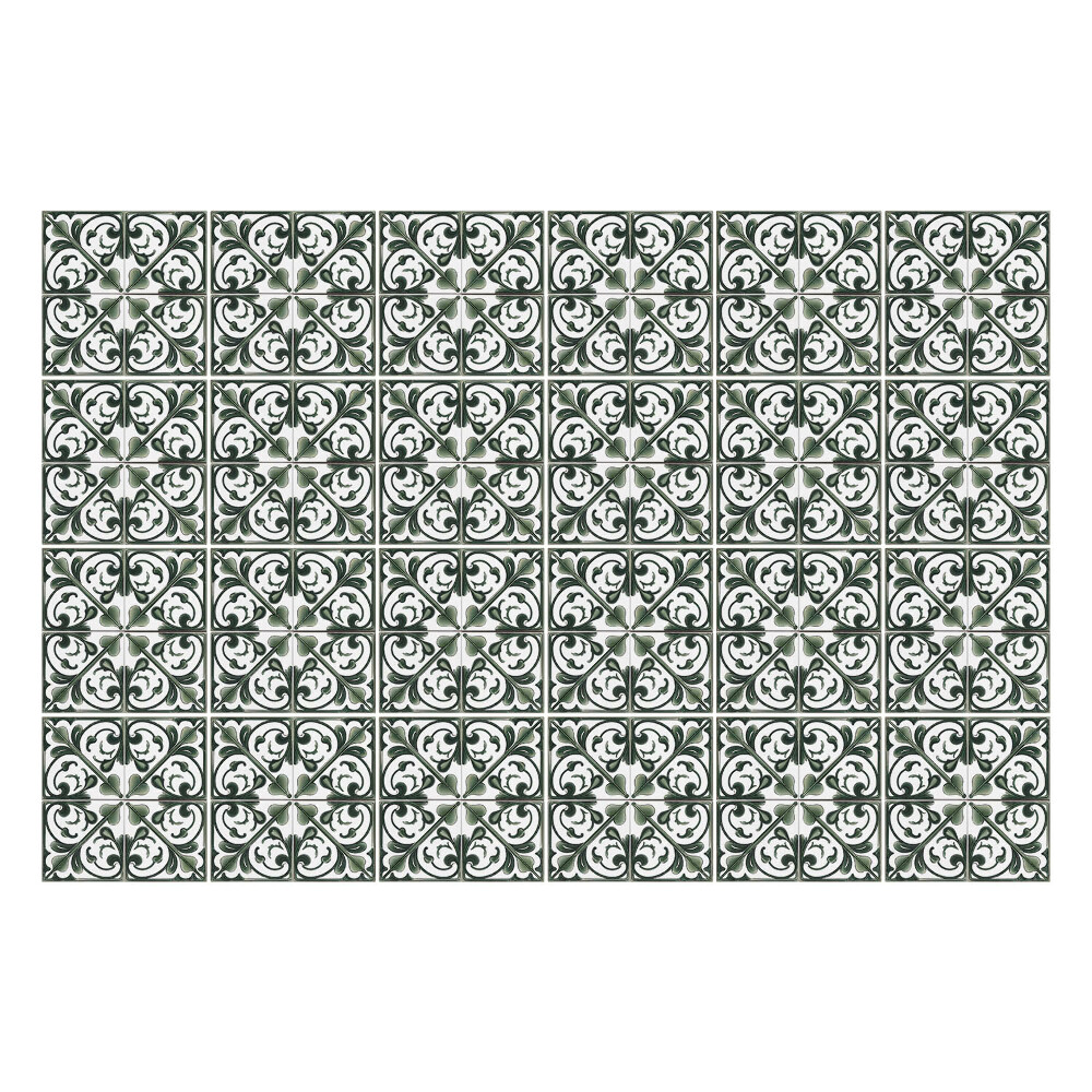 Csempe dekor matrica Komplex növényi díszek