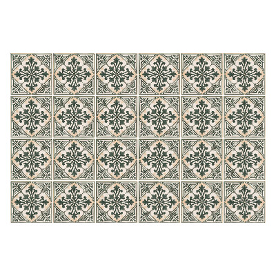 Fali csempe matrica Virágos csempe