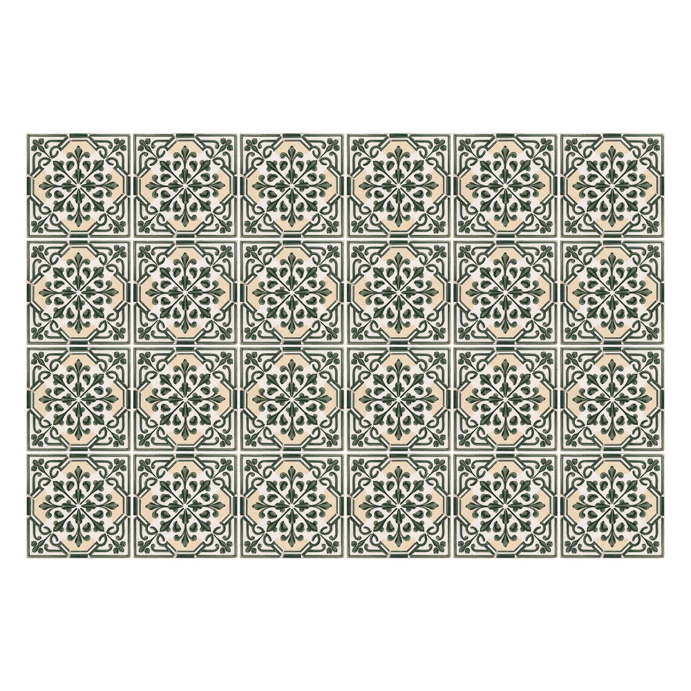 Konyha csempe matrica Virágos csempe