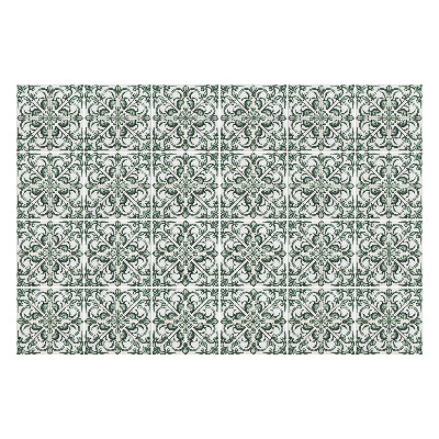 Csempe dekor matrica Virágdíszek hálóban